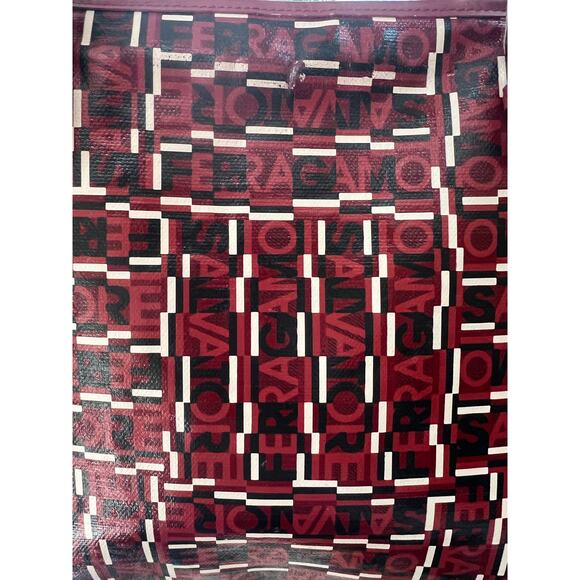 SALVATORE FERRAGAMO Red/Black/White Logogram PVC/Leather bag - Picture 2 of 16